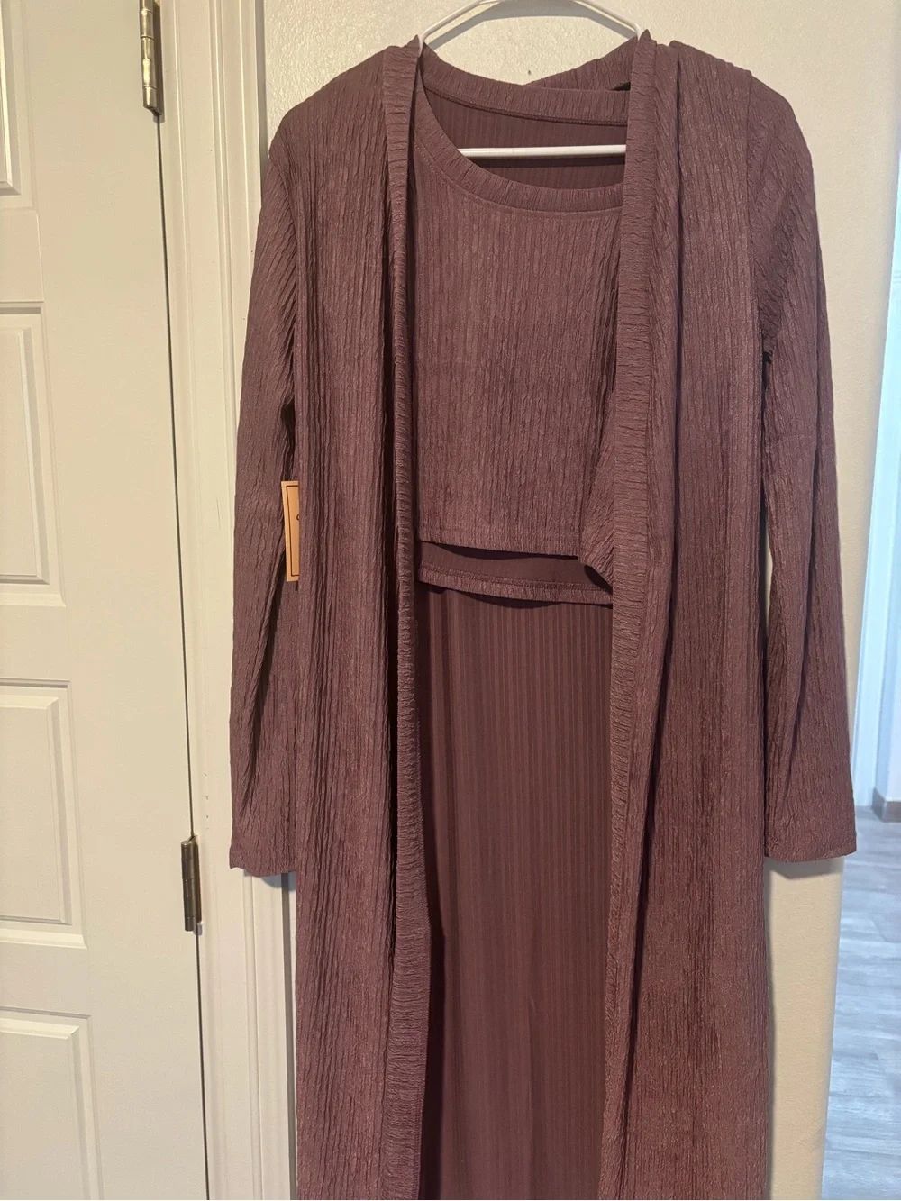 Women’s Mauve crinkled 3 piece Set